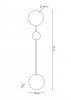 Nowoczesny Minimalistyczny Kinkiet Ścienny Złoty SHADOW MSE010100354 KING HOME